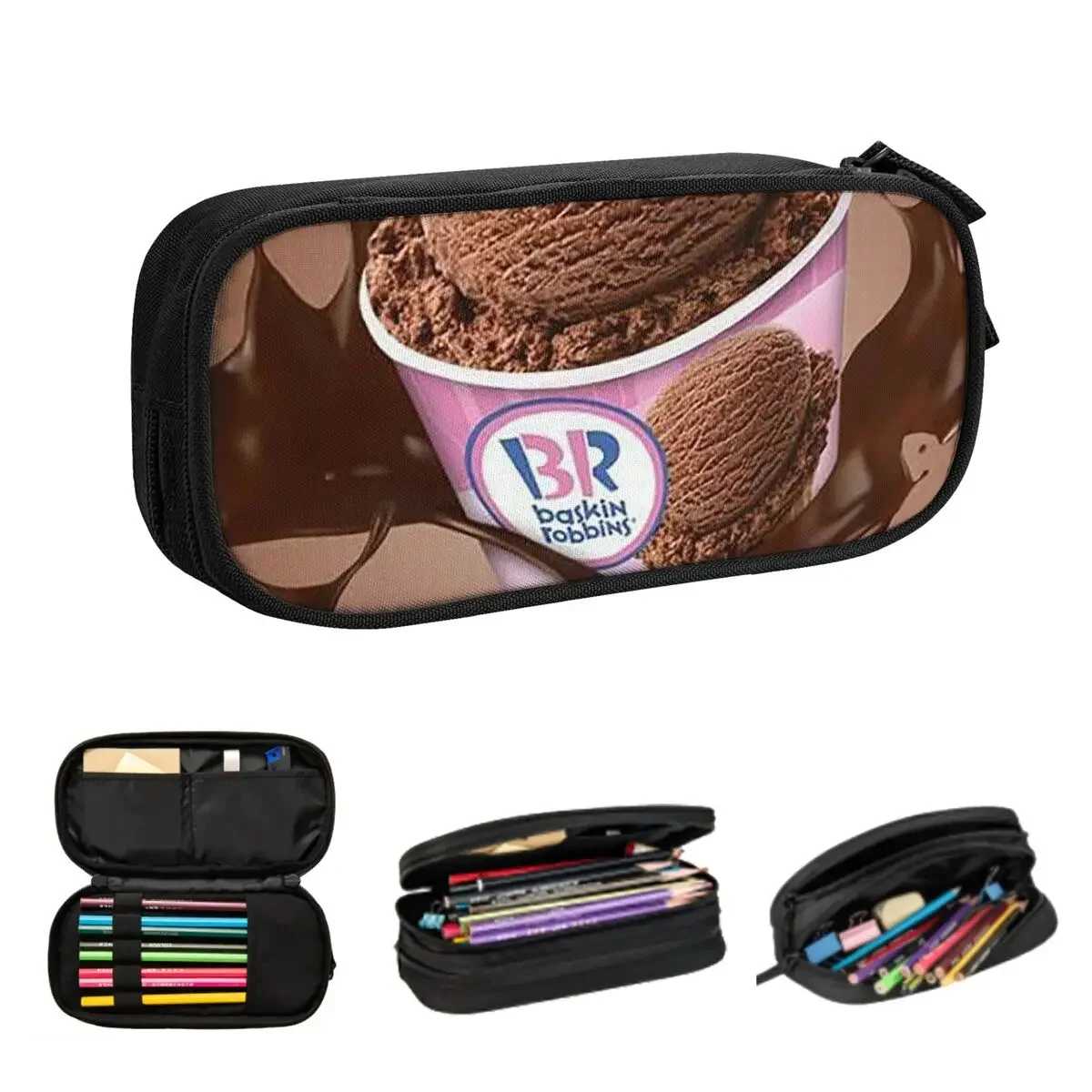 

Baskin Robbins пеналы для мороженого, большие сумки для ручек, коробка для ручек, пенал для мальчиков и девочек, студентов, канцелярские принадлежности, школьный офис