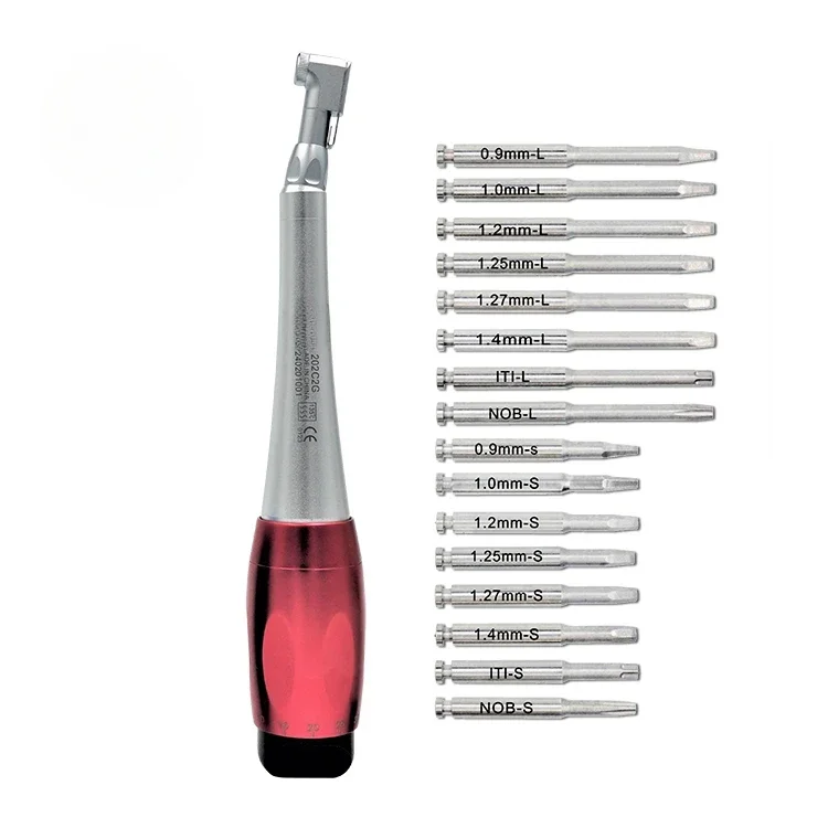 Dentals Universals Implants Torques With 16PCS ScrewDrivers Wrench Latch Head Handpiece 7 Levels Dentistrys Repair