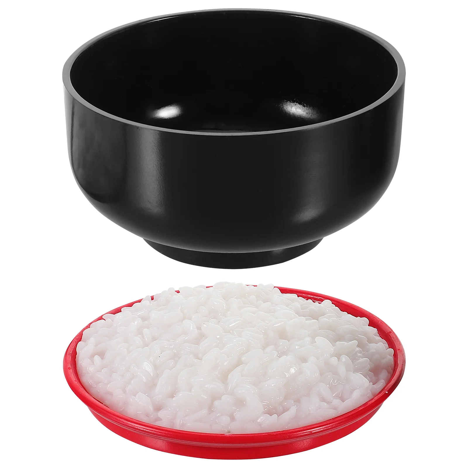 Simulated Rice Fake Steamed Model Toy Artificial Bowl Cooked Blue and White Porcelain Home Decor Simulation Photography Props