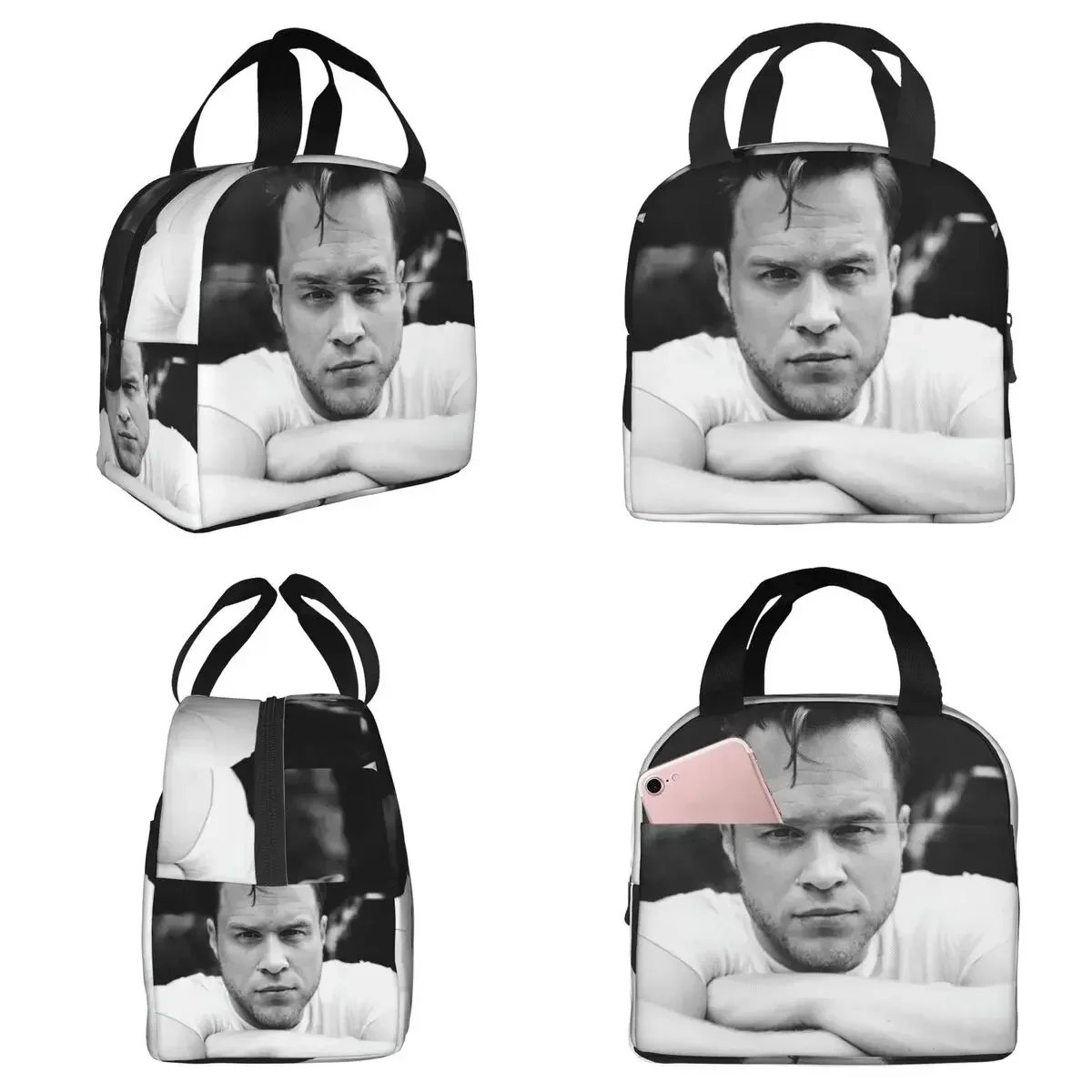 Olly Murs Insulated Lunch Bag for Women Office Cooler Thermal Food Box Tote Portable Lunch Boxes Container