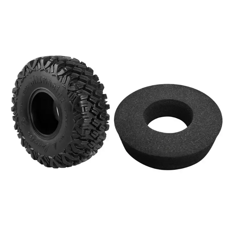 4 Uds 120mm 1,9 neumático de goma rueda para 1/10 coche trepador de control remoto Trxs TRX4 RC4WD D90 Axial SCX10 90046 II III Redcat