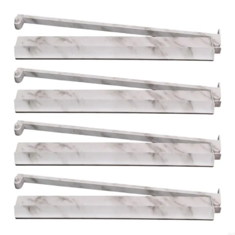   Pack Of 4 ABS Mahjong Ruler Set With Push Rod 17.5Inch For Smooth Gameplay And Easy Storage