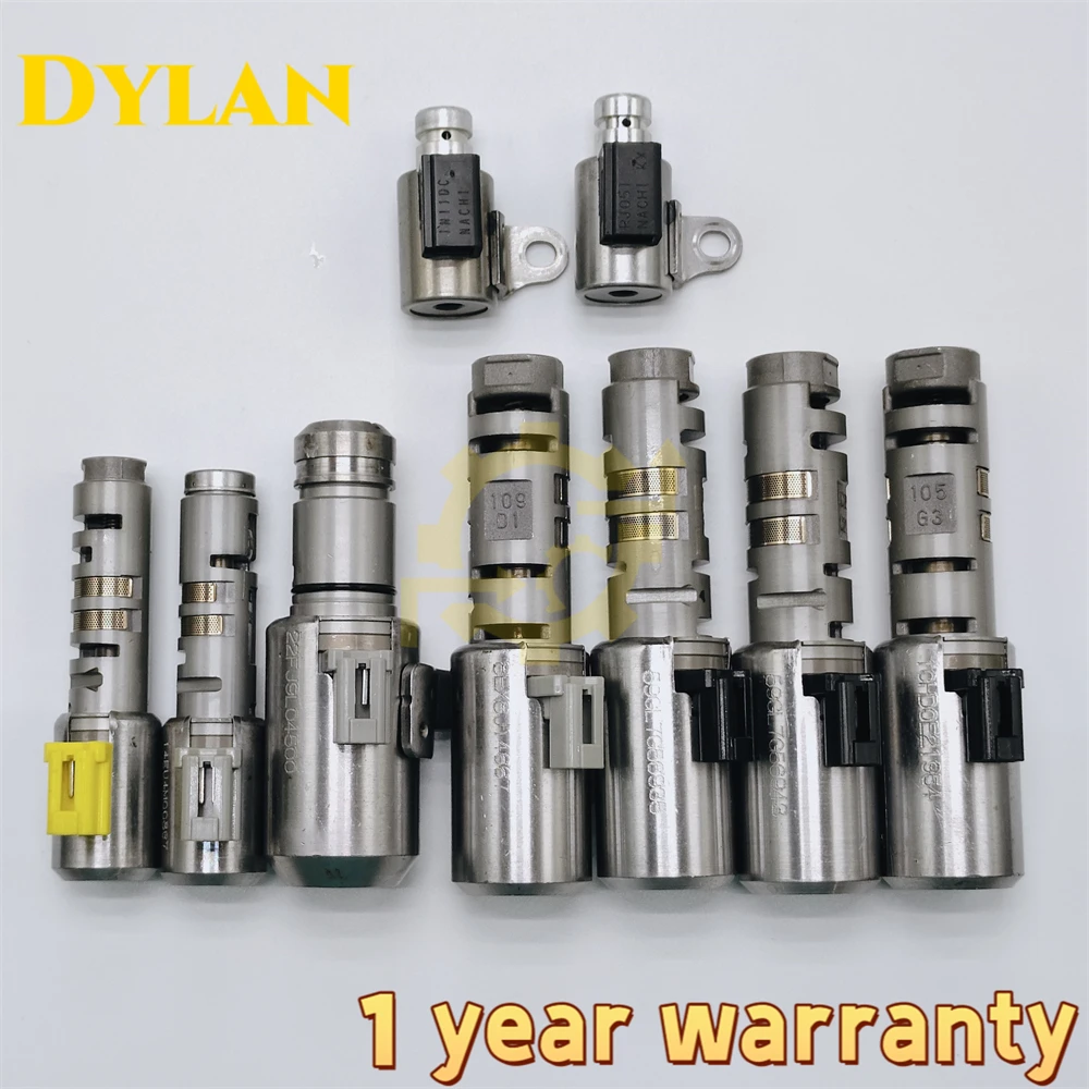 9 Pcs Original TF71 TF71SC Automatic Transmission 1 Set Solenoid Valve For Peugeot Citroen Volvo TF71
