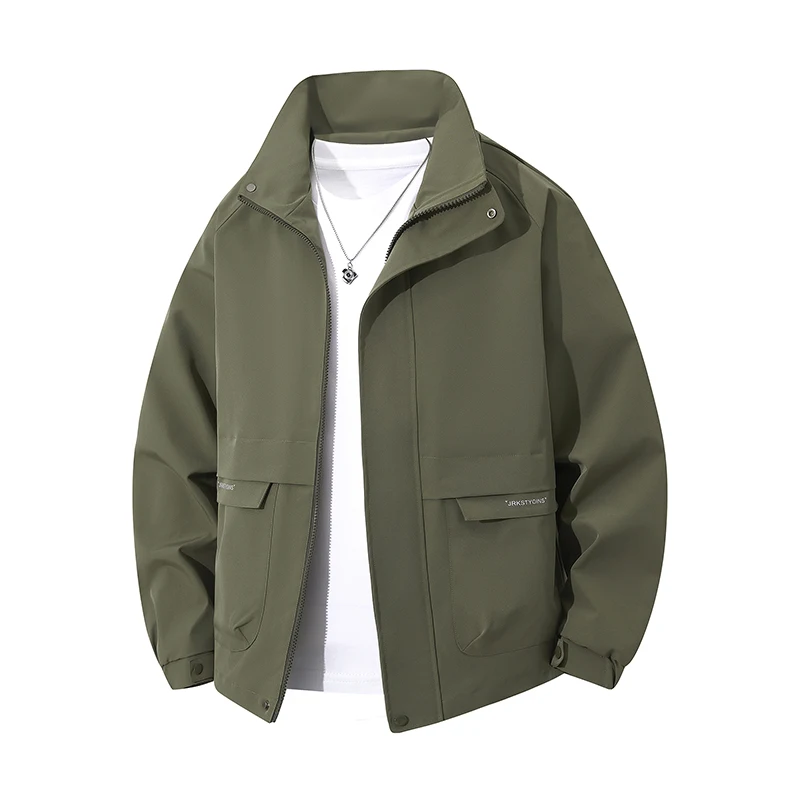 

Men's Jacket 2025 New Spring and Autumn Men's Loose Breathable Stand Collar Couple's Stand Collar Jacket Men's Youth Casual Jack