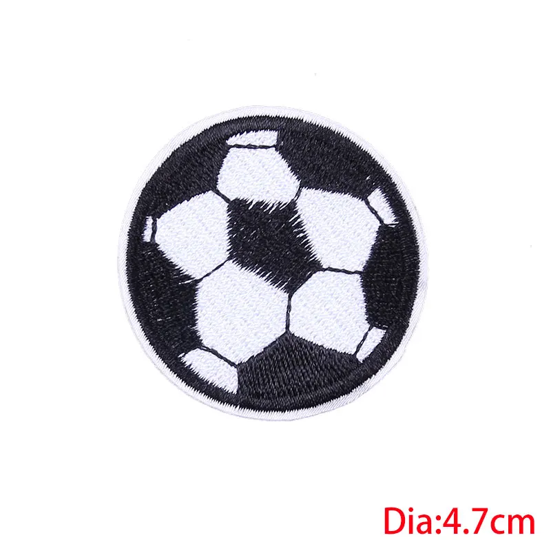10PCS Wholesale Football Embroidered Patches On Clothes Sports Embroidery Patch Iron On Patches For Clothing Stickers Sew Badges