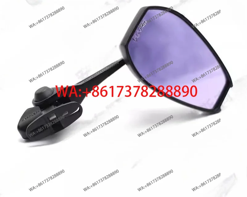 Motorcycle rearview mirror reflector anti-glare blue mirror installation AEX8