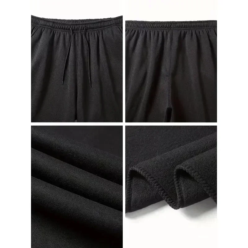 Schwarze Herren-Sporthose mit Schriftzug, Urbane Casual-Mode-Hose, Ganzjährig für Zuhause und Outdoor, Bequeme Weiche Jogginghose, Herrenbekleidung – Detail 27