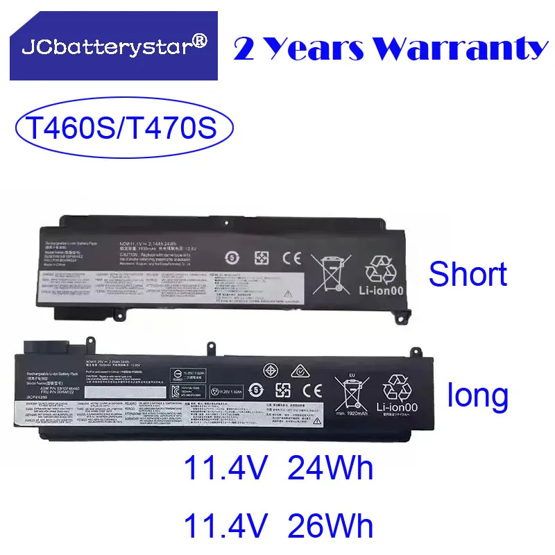 

JC 01AV405 Battery for Lenovo ThinkPad T460S T470S Series 01AV406 01AV462 00HW024 00HW025 00HW038 SB10J79002 L16M3P73 SB10K97605