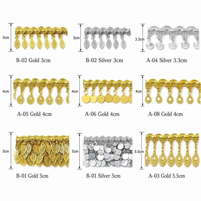 4/9Yards 3-5.5cm pullu püskül - Fringe Ribbon Sewing incelemesi ve fiyatı