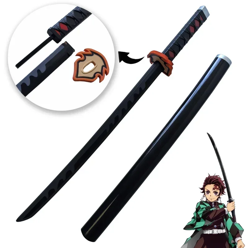 Demon Slayer Katana Cosplay Weapons Mitsuri Shinobu White Fire God Tanjiro PU Toy Sword Anime Character Props