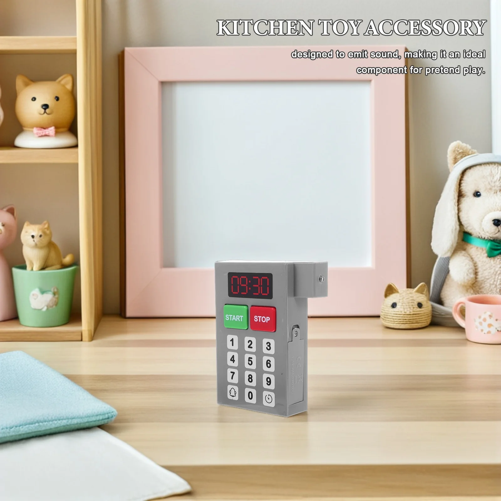 Mikrowelle Timer Ersatz Pretend Play Küche Zubehör Für Kinder Rollenspiele Realistische Klang Robuste Bauen