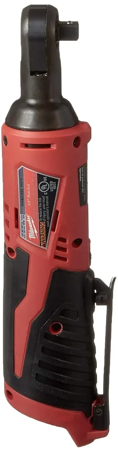 Milwaukee 2457-20 M12 Trinquete inalámbrico subcompacto de 3/8" de 35 pies libras y 250 RPM con disparador de velocidad variable