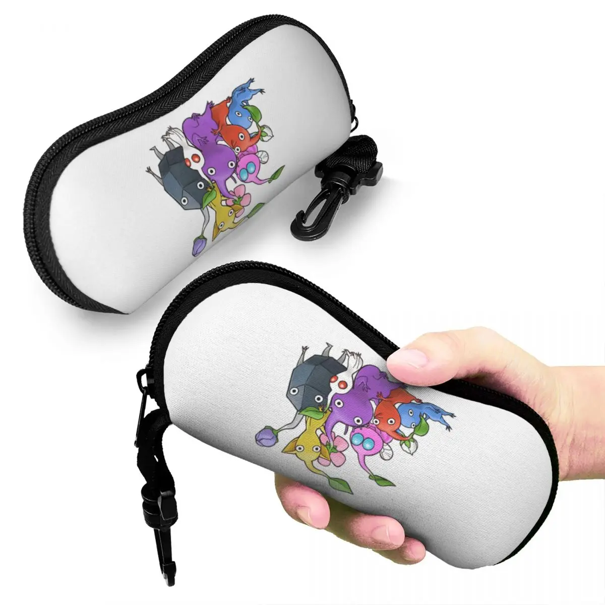

170 Pikmin Ideas Game Art Shell Glasses Case Portable Sunglasses Box Women Men Soft Eyeglasses Bag Pouch