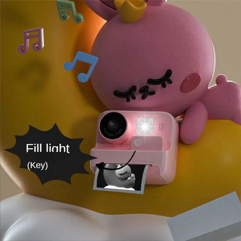 

Детская моментальная камера M05K с HD-видео 1080P, цифровой печатью, двойным объективом и фотобумагой, желтая