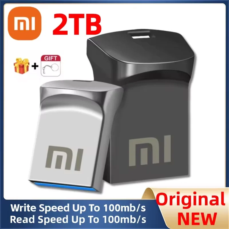 Xiaomi Pen Drive 2 TB USB 3.2 Flash Metal Drive 1TB Large Capacity High-Speed Transfer Storage Waterproof Memory U Disk Original