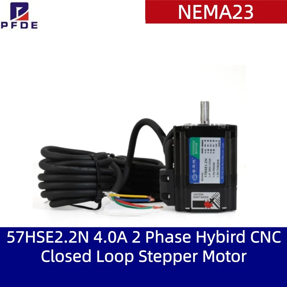 Nema 23  57HSE2.2N 2.2N.M 4.0A 2 Phase Hybird CNC Closed Loop Stepper Motor Easy Servo Motor Step-servo with Encoder