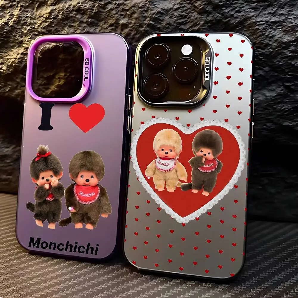 

Phone Case For iPhone 17 16e 16 15 14 13 12 11 Pro Max X XR XSMAX 8 7 Air Plus Cute M-monchhichis-s Anti Fall Matte Back Cover