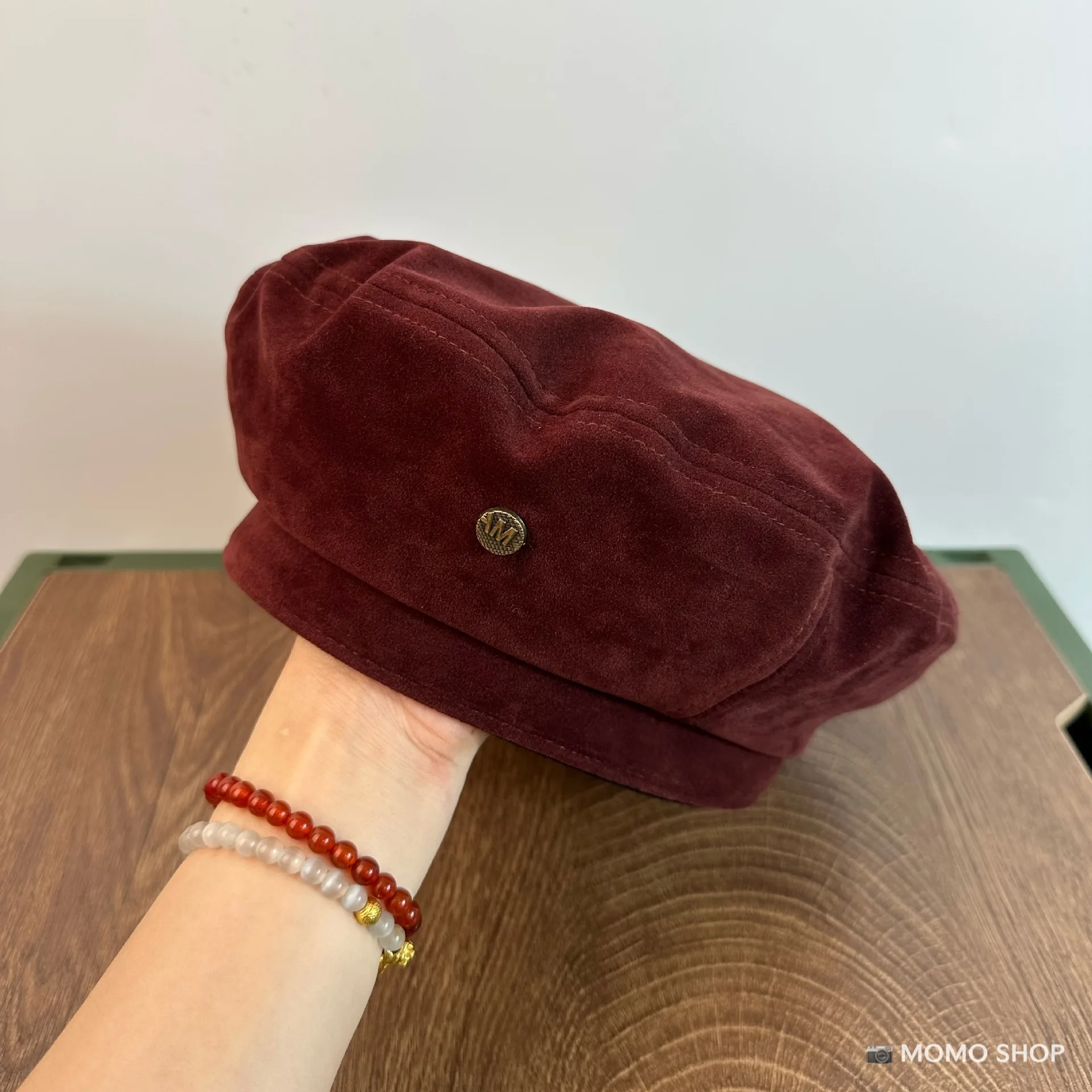 

New Red Hat Girl Art Beret Fall Women Men Winter Vintage Fashion Suede Bud Cap Painter Hat M531