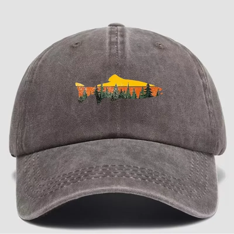 La casquette de baseball extérieure de style rétro est réglable, douce, respirante et protection solaire. Il son design est inspiré de la nature.