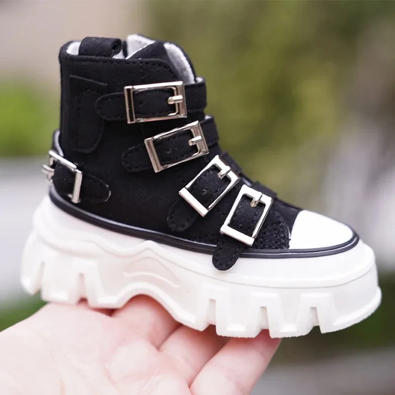 

10.1cm*3.8cm Bjd Doll Shoes High Cut Color Blocking Casual Shoes Big Uncle Doll Accessories Cool Handsome With Buckle Board-shoe