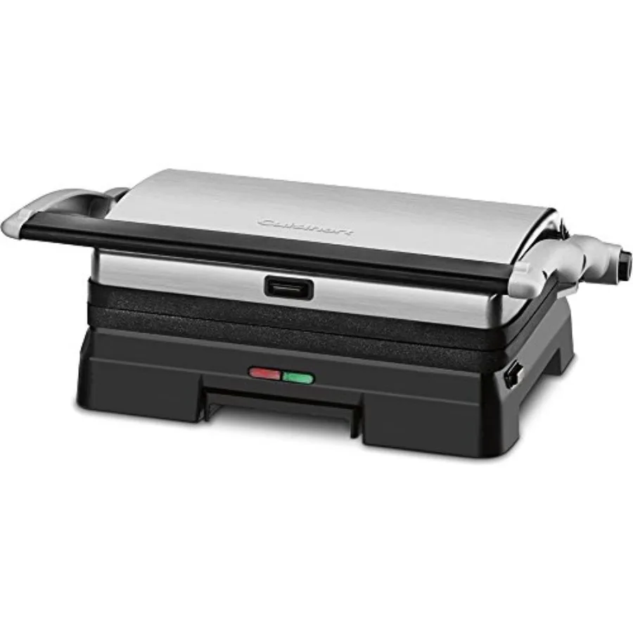 

GR11FR 3in1 Grill and Panini Press with Adjustable Temperature Control for Perfectly Grilled Sandwiches Burgers and Vegetables