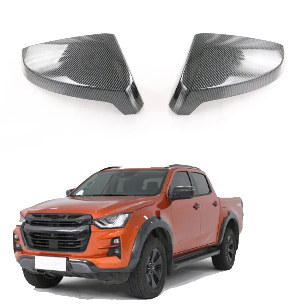 

For Isuzu DMAX D-MAX 2021 Carbon FibreSide Door Mirror Cover Auto Stickers Rearview Guard Car Accessories 2022 2023