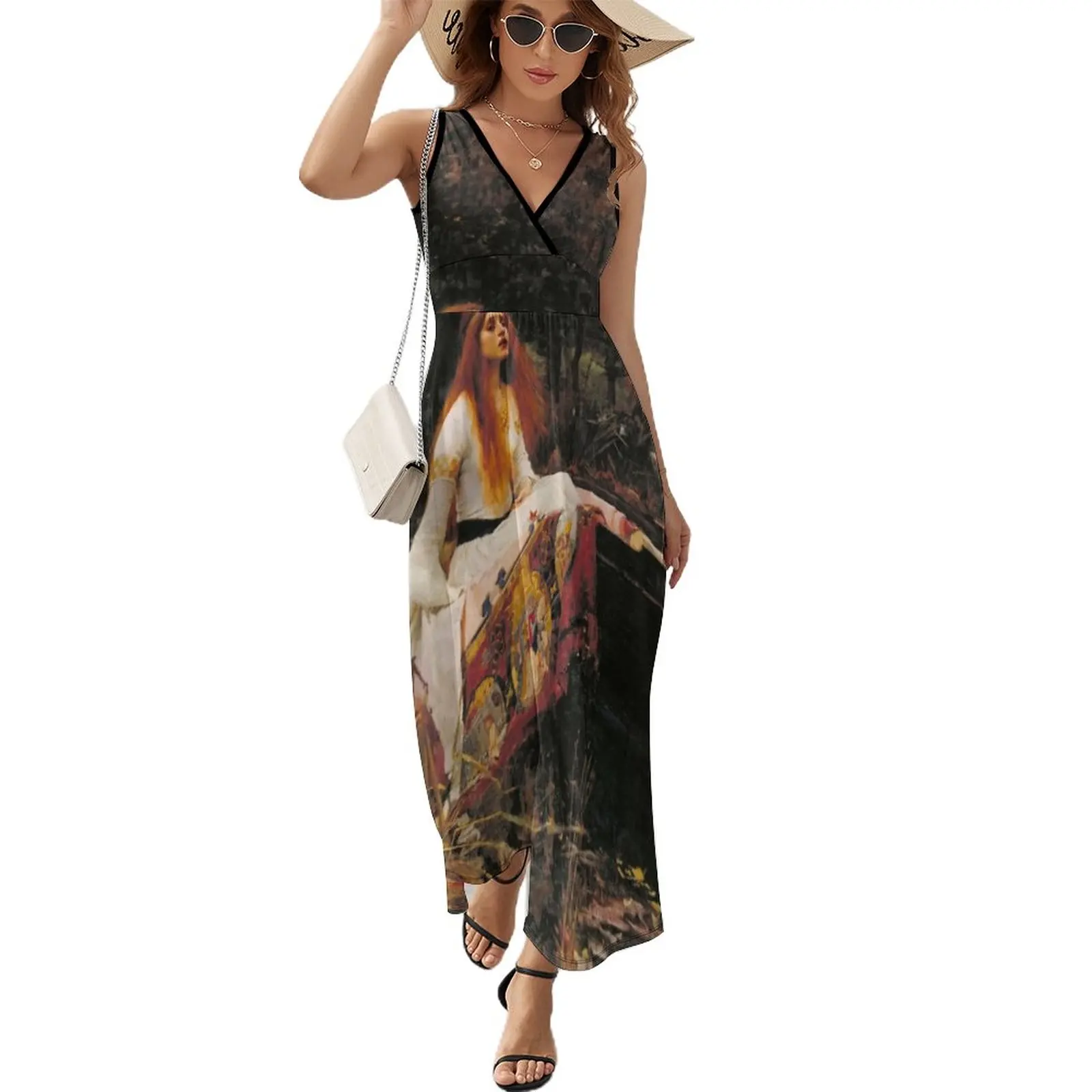 

The Lady of Shallot - John William Waterhouse Sleeveless Dress Women's skirt birthday dress Woman clothing