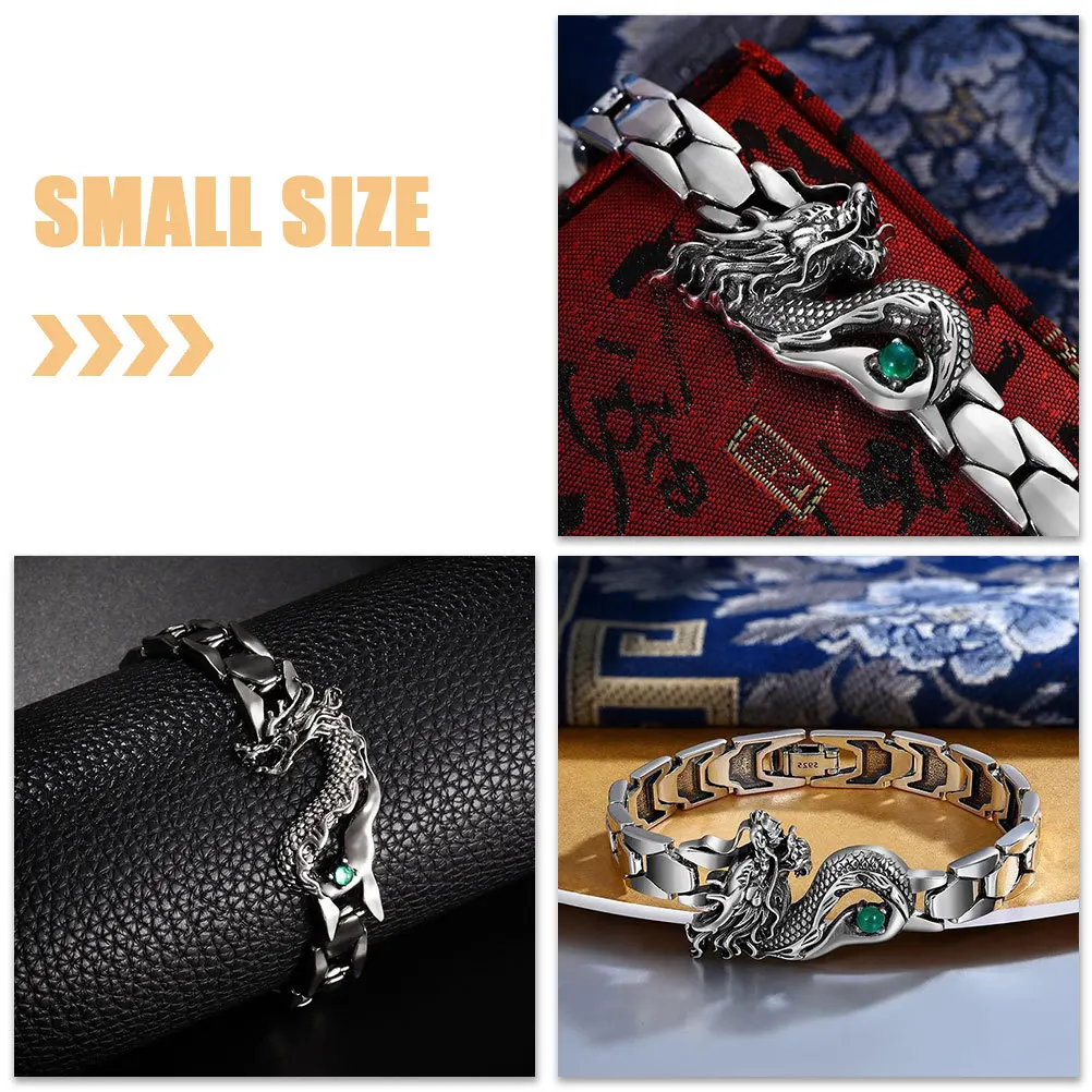 سوار تنين متين مصنوع من مادة صلبة عصرية لتزيين المعصم والمجوهرات الجمالية هدية مثالية للنساء
