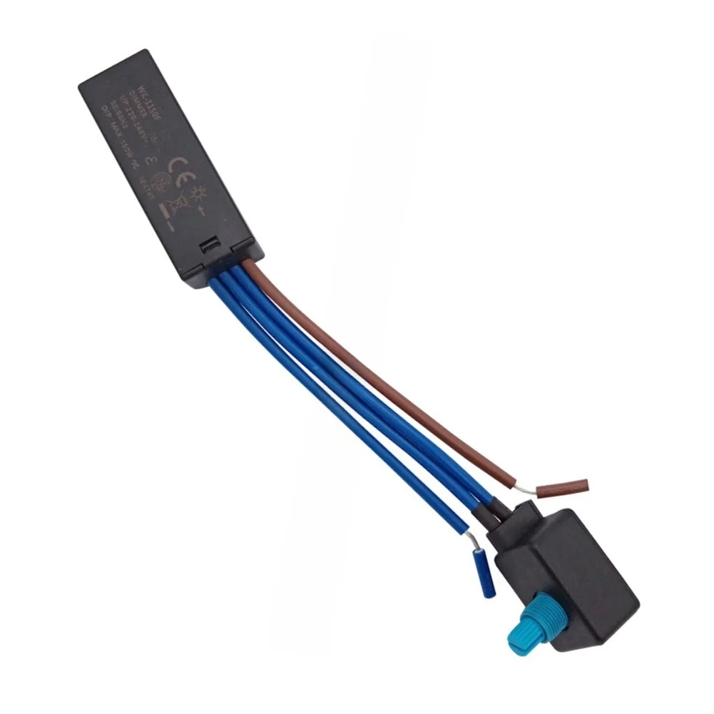 Rotary Dimmer Switch 220-240V AC 50/60Hz for LED Strip Controllers With 10000 Cycle Dimming Life and Overheat Safety