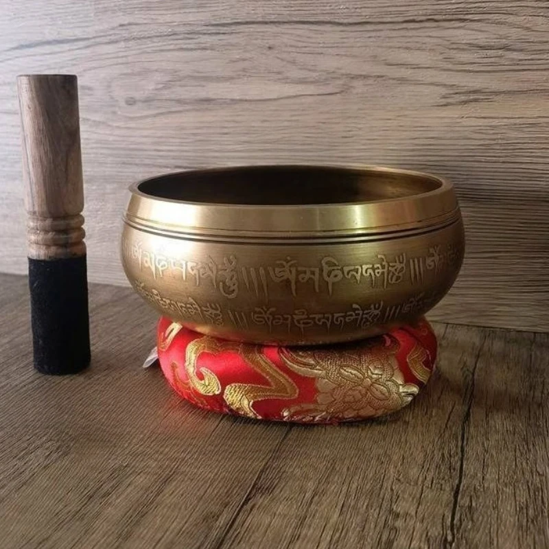 Поющая чаша Будды, Непал, медные звуковые чаши ручной работы, миски для медитации, звуковые целебные чаши, духовная релаксация, ударные инструменты