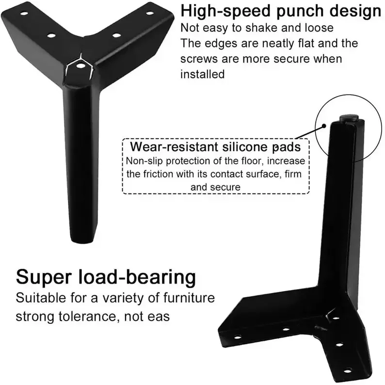 10/12/15 سنتيمتر جديد أثاث معدني الساقين أسود ذهبي ارتفاع أريكة قدم لخزانة السرير مضمد أرجل طاولة القهوة استبدال الساقين