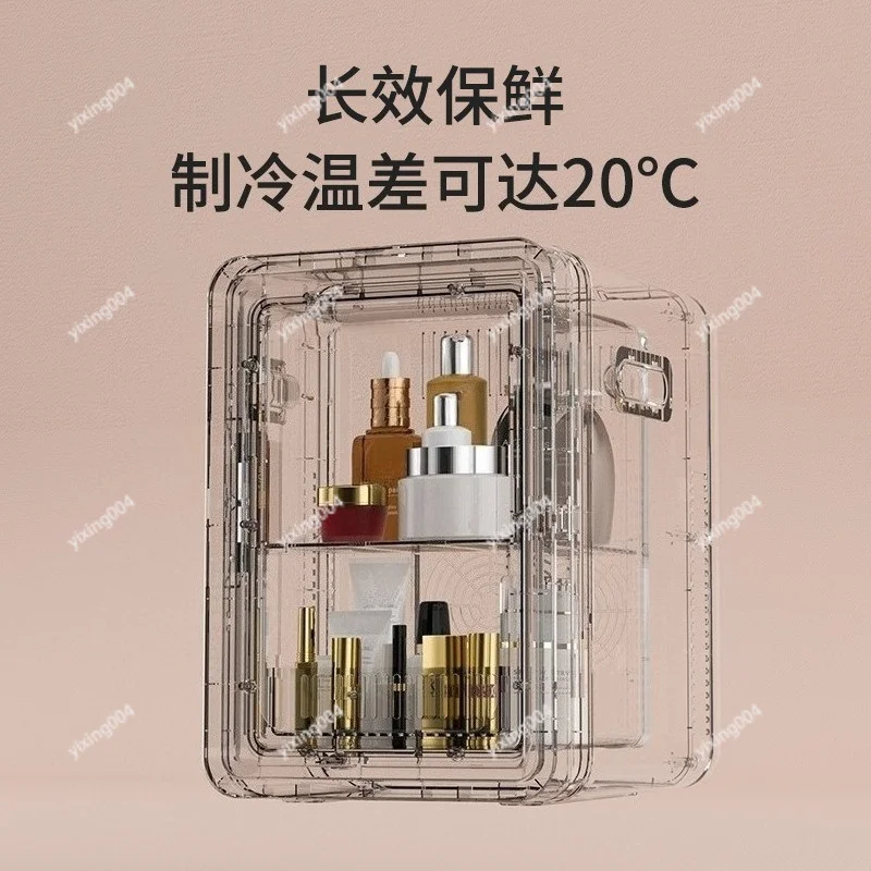 Portable Mini Cooler Fridge Dual Purpose for Vehicle & Dorm Energy Efficient Household
