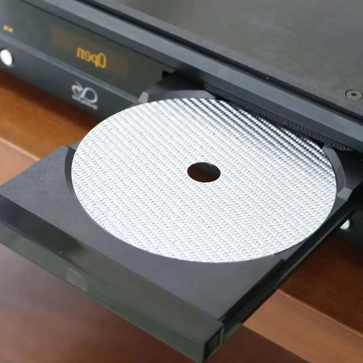 HiFi Audio Carbon Fiber CD Pad Tuning Pad Black/Silver Recorder Shock Absorber Press Plate Turntable Machine Anti-shock Shock