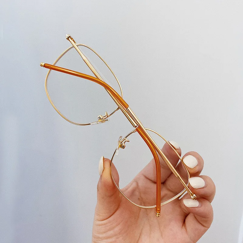 Korean Fashion Style Glasses for Women Square Shape Anti Blue Light Decorative Glasses UV400 Protection Glasses Frame