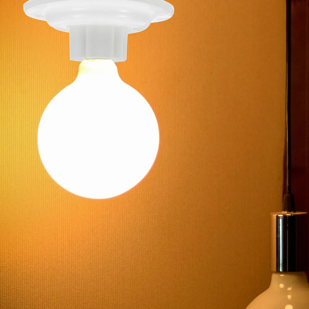 

16pcs E27 Light Bulb Socketlamp Holder Pendant Replacement Household Light Socket Decorative Lamp Base Safe Stable For Ceiling