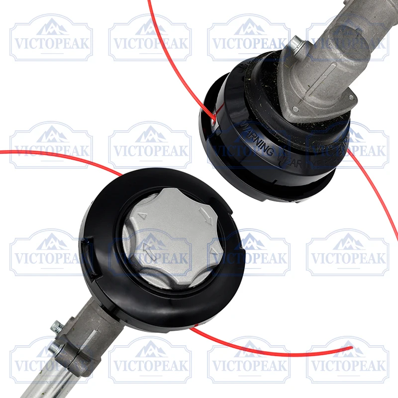 Victopeak 1/4PCS M10*1,25mm Trimmerkopf mit automatischer Vorschubfunktion für Rasentrimmer, Freischneider und Unkrautentferner – Ersatzteile und Zubehör – Detail 4