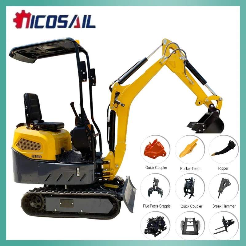 

Customized Europe Hot Sale Agriculture 0.8t 1.2Ton Kubota Mini Excavator Multifunctional Small Digger Factory Excavators Upgrade