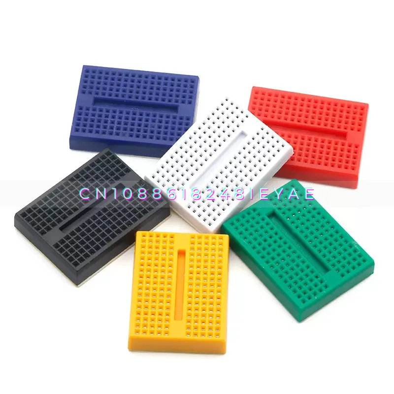 SYB-170 Hole Color Breadboard, Breadboard Without Buckle 4.5 '3.5 Mini Breadboard