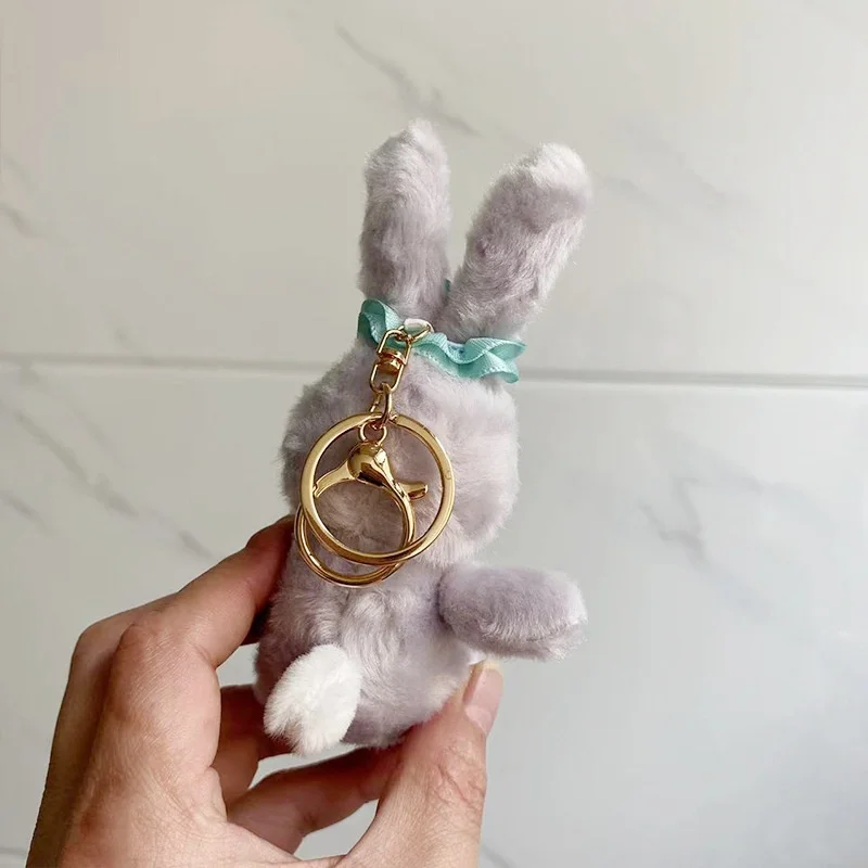 لطيف ليتل أرنب أفخم قلادة المفاتيح تمثال القانون آلة دمية ألعاب من نسيج مخملي دمية معلقة الديكور هدية ليتل ر