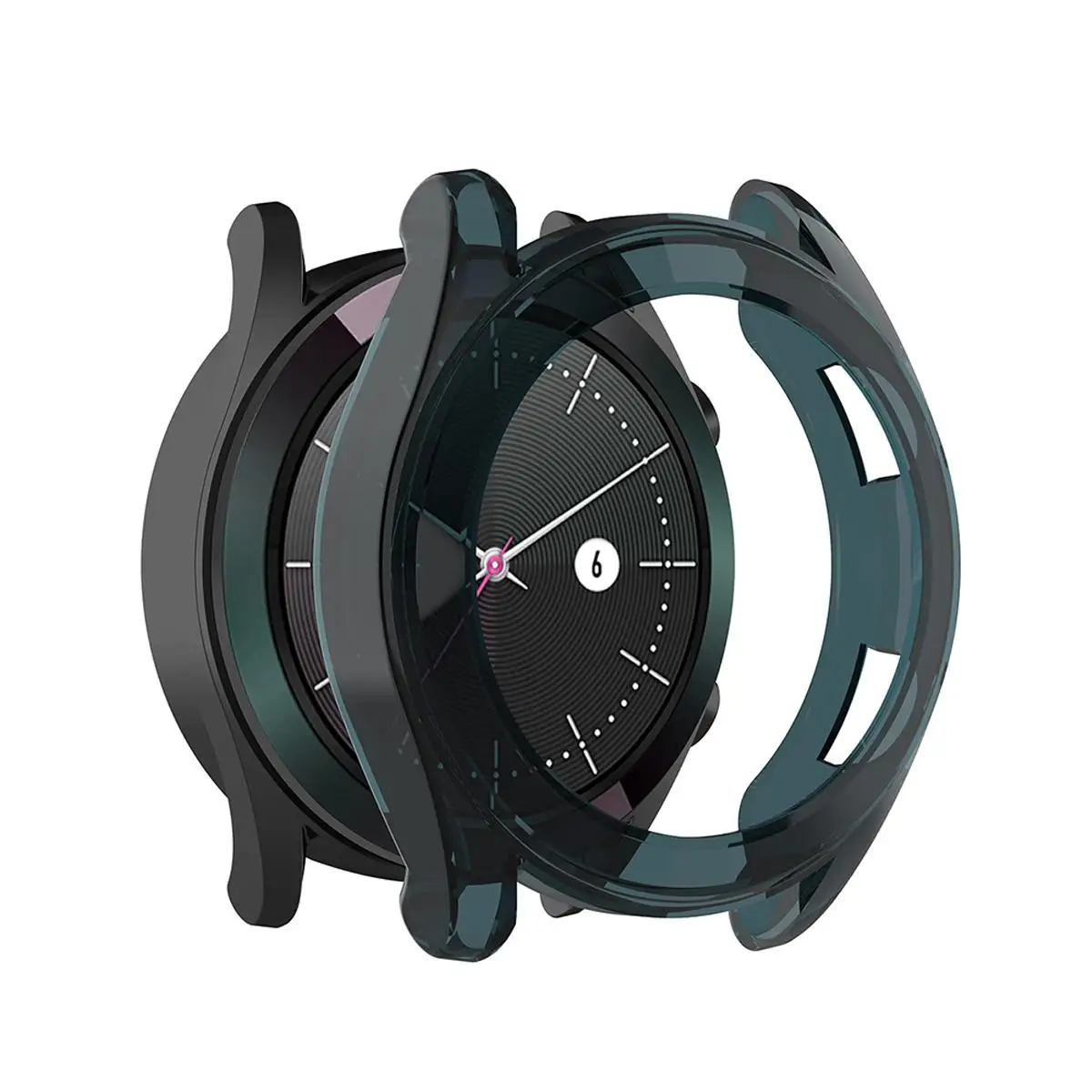 透明実用時計ケース時計カバー Huawei 社 42 ミリメートルエレガントな時計保護ブルー