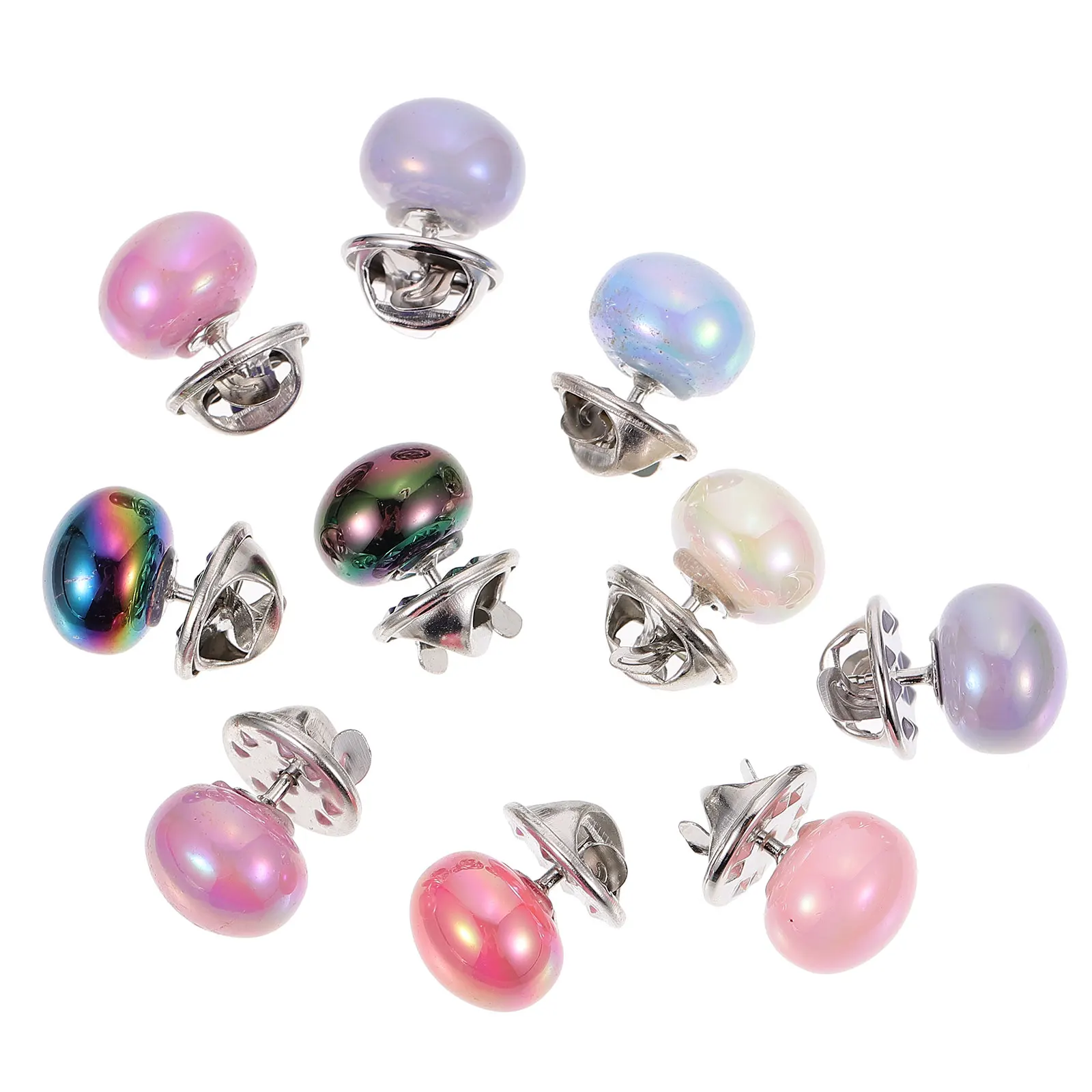 

10pcs Anti Exposure Brooch Alloy Fashion Corsage Creative Breastpin Novel Chest Pin for Clothing Clothes Accessory