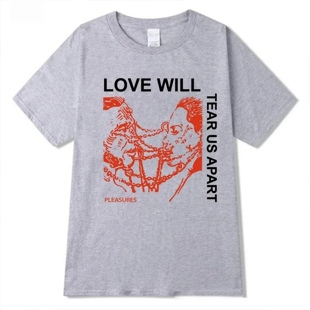 Men's T Shirt Lil Peep Peep Love Will Tear Us Apart Print Oversized T Shirt Hip Hop T-Shirts Streetwear Casual Tops Unisex