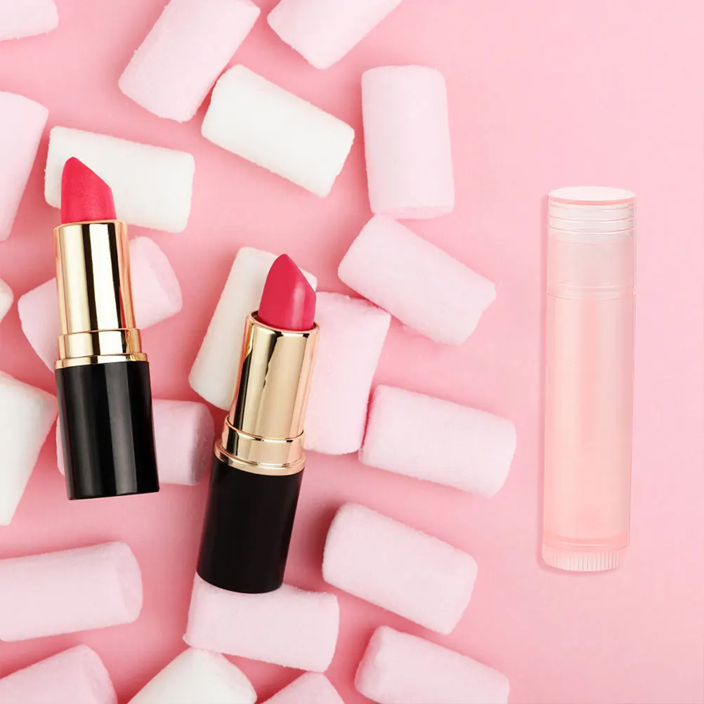 

40 Pcs Empty Lipstick Tubes DIY Lip Balm Containers Portable Tube Small Size Travel Friendly Gloss Tinted PP Balms
