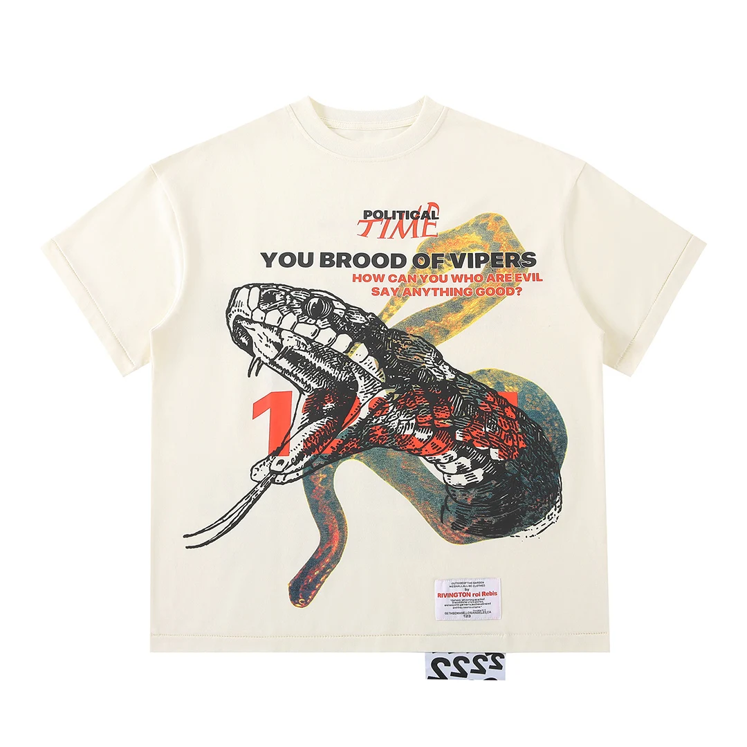 カエルのドリフト-メンズTシャツ,ブランドrrr123 python,ストリートウェア,特大,ルーズフィット