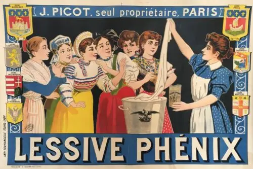 Lessive Phenix French Laundry Powder Advert Vintage Retro Style Metal Sign