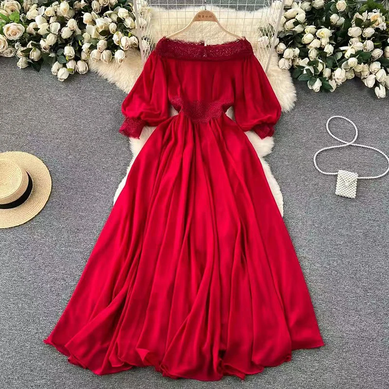 

Модное тонкое кружевное лоскутное женское платье с высокой талией, новинка 2025, летнее элегантное черное вечернее платье на тонких бретельках, Vestidos