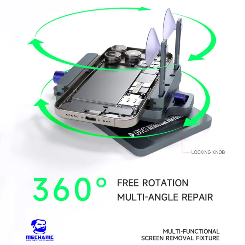 MECHANIC CP8 Universal LCD Screen Separator for Mobile Phone Back Cover Glass Removal Pressure Holding Rotating Clamp Tools