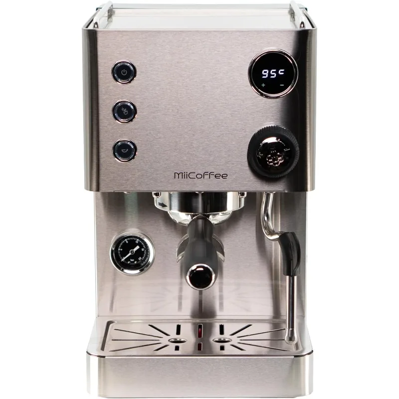 Máquina de café expresso Apex V2, aço inoxidável escovado