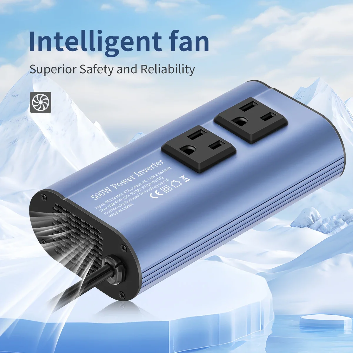 500W DC 12V to AC 110V 60HZ Portable car Voltage converter Charger Converter adapter Auto accessories