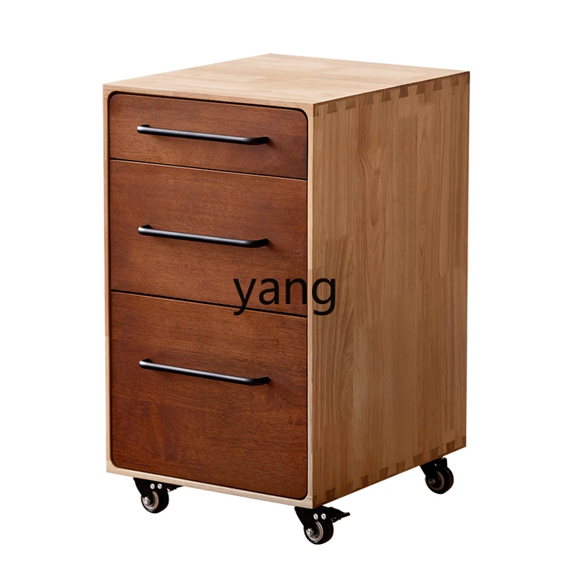 

LTT Nordic solid wood under table chest mobile locker movable storage locker